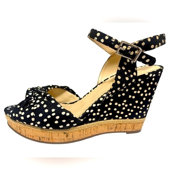 Kelly & Katie Shoes - Kelly & KATIE POLKA DOT WEDGES